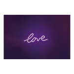 Lettrage LED " love " avec oeillets pour...