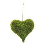 Natural wicker heart with artificial moss     Size: H:...