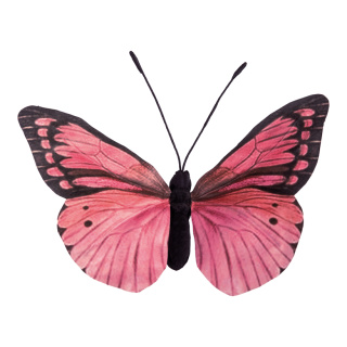 Schmetterling aus Papier     Groesse: 28x25cm    Farbe: pink