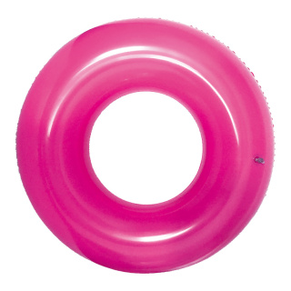 Swim ring inflatable, made of PVC     Size: Ø 90cm    Color: pink