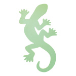 Gecko, cut out with hanger, made of wood     Size:...