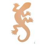 Gecko, découpe avec cintre, en bois     Taille:...