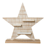 Wooden star with shelves - Material: with wooden foot -...