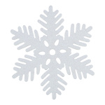 Flocon de neige scintillant avec cintre  Color: blanc...