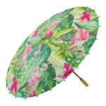 Parasol en papier pliable, motif jungle     Taille:...