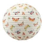 Paper umbrella foldable, with butterfly pattern     Size:...