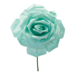 Rose flower head made of foam with stem - Material:  -...