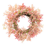 Wicker wreath with artificial blossoms     Size: Ø...