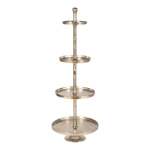 Etagere 4-tire, multi-part, made of aluminum and nickel...