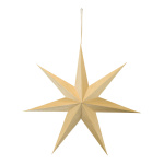 Foldable star 7-pointed with hanger wood look - Material:...