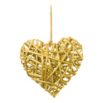 Wicker heart  - Material: out of willow - Color: gold -...