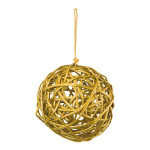 Wicker ball  - Material: out of willow - Color: gold -...