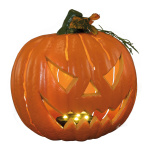 Pumpkin with scary grimace with 2 programs steady and...