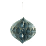 Ornament onion-shaped foldable with hanger - Material:...