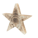 Stern aus Holz, selbststehend     Groesse:20x20x4cm...