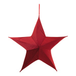 Textile star 5-pointed - Material: made of velvet -...