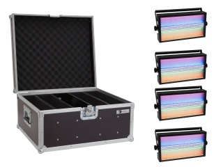 EUROLITE Set 4x LED Super Strobe ABL + Case