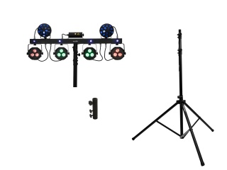 EUROLITE Set LED KLS Laser Bar Next FX Light Set + M-4 Speaker System Stand