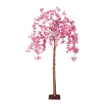 Cerisier en fleurs Tronc en carton dur, fleurs, en soie...
