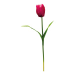 Tulipe sur tige en soie artificielle/plastique/styrofoam...