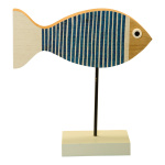 Fish on base plate out of wood/metal, double-sided...