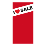 Banner "I love SALE"  - Material: made of paper...