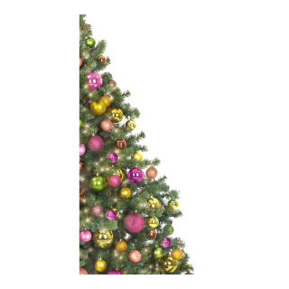 Motivdruck "Weihnachtsbaum", aus Papier, Größe: 180x90cm Farbe: grün/bunt   #