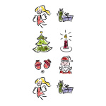 Banner "Christmas symbols" paper - Material:  -...