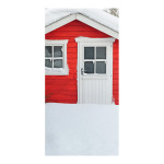 Banner "Cottages in the snow" fabric -...