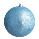Boule de Noël bleu  scintillant 12 pcs./carton...