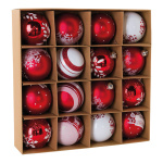 Christmas balls 16 pcs. - Material: out of plastic -...