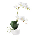 Orchidée en pot en plastique/soie artificielle,...
