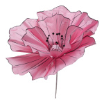 Fleur en papier, avec tige courte, flexible     Taille:...