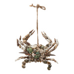 Crab out of MDF, with real shells     Size: 22x20x3,5cm,...