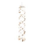 Wind chime with real shells, with S-hook, for hanging...