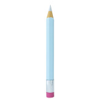 Crayon avec gomme en polystyrène     Taille:...
