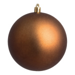 Christmas ball brown matt 6 pcs./blister - Material:  -...