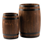 Wine barrels 2 pcs., out of fir wood, nested     Size:...