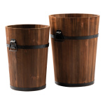 Buckets 2 pcs., out of fir wood, nested     Size:...