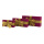 Geschenkboxen 3 Stk./Set, mit Satinschleife, rechteckig, ineinander passend     Groesse: 30x15x8cm,25x12x6cm, 20x10x5cm    Farbe: lila/gold