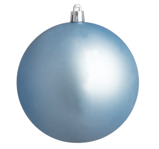 Weihnachtskugel aus Kunststoff, matt     Groesse: Ø 20cm    Farbe: hellblau