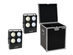 EUROLITE Set 2x Audience Blinder 4x100W LED COB CW/WW + Case