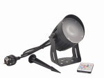 EUROLITE LED Outdoor Spot 15W RGBW QuickDMX with stake