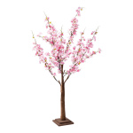 Cerisier en fleurs tronc en carton dur, fleurs en soie...