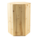 Presenter 6-cornered, out of wood     Size: 30x26x15cm,...