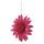 Flower out of paper with hanger     Size: 30cm    Color: pink/white