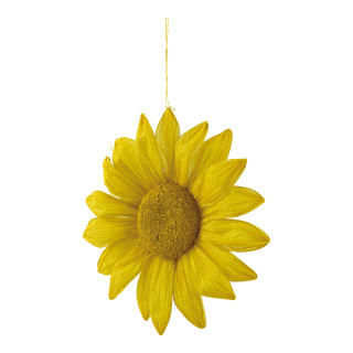 Flower out of paper with hanger     Size: 30cm    Color: yellow/white