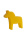 Shining Dala Horse 43 gelb veredelt