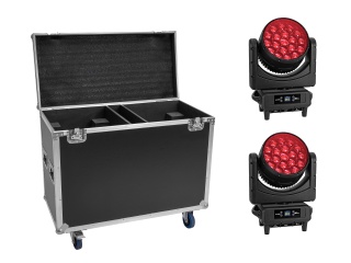 EUROLITE Set 2x LED IP TMH-H760 + Case with wheels