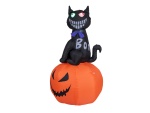 EUROPALMS Halloween Inflatable Figure Cat with Pumpkin,...